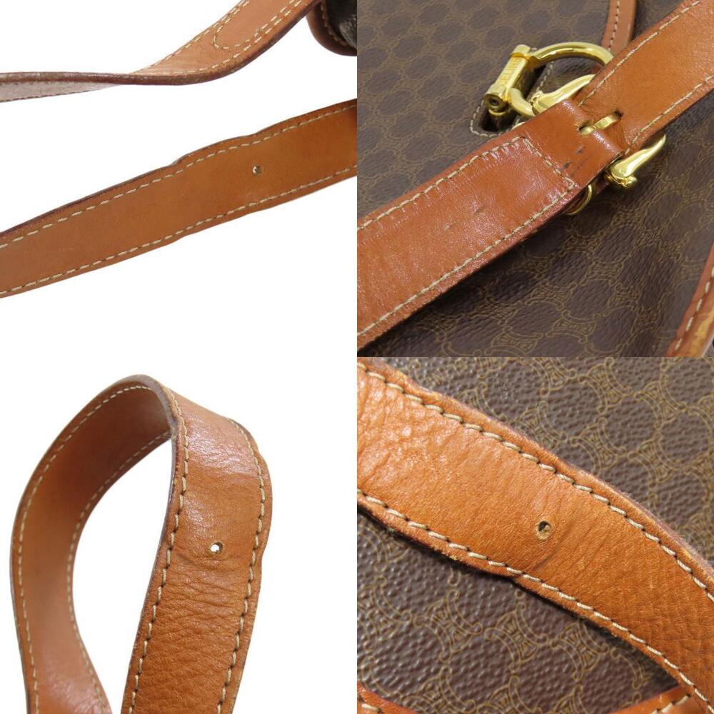 Celine Macadam Leather Brown Shoulder Bag - Picture 9 of 11